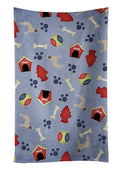 Dog House Collection Fawn Natural Great Dane Kitchen Towel Velour Plush Front and Cotton Loop Back Machine Washable