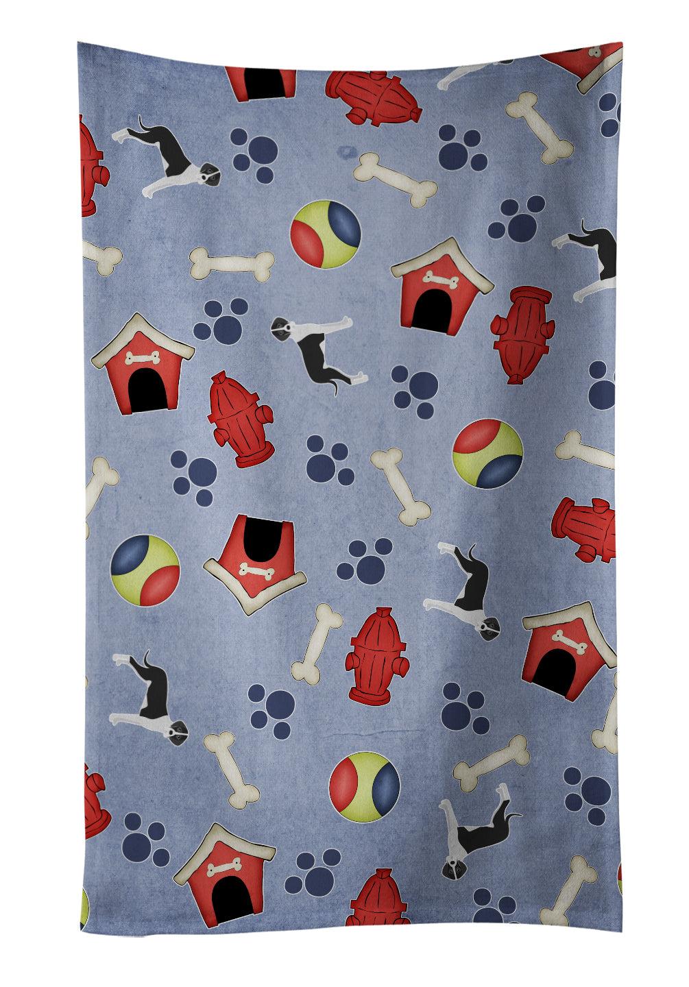 Dog House Collection Mantle Natural Great Dane Kitchen Towel Velour Plush Front and Cotton Loop Back Machine Washable