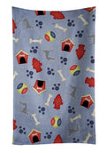 Dog House Collection Greyhound Kitchen Towel Velour Plush Front and Cotton Loop Back Machine Washable