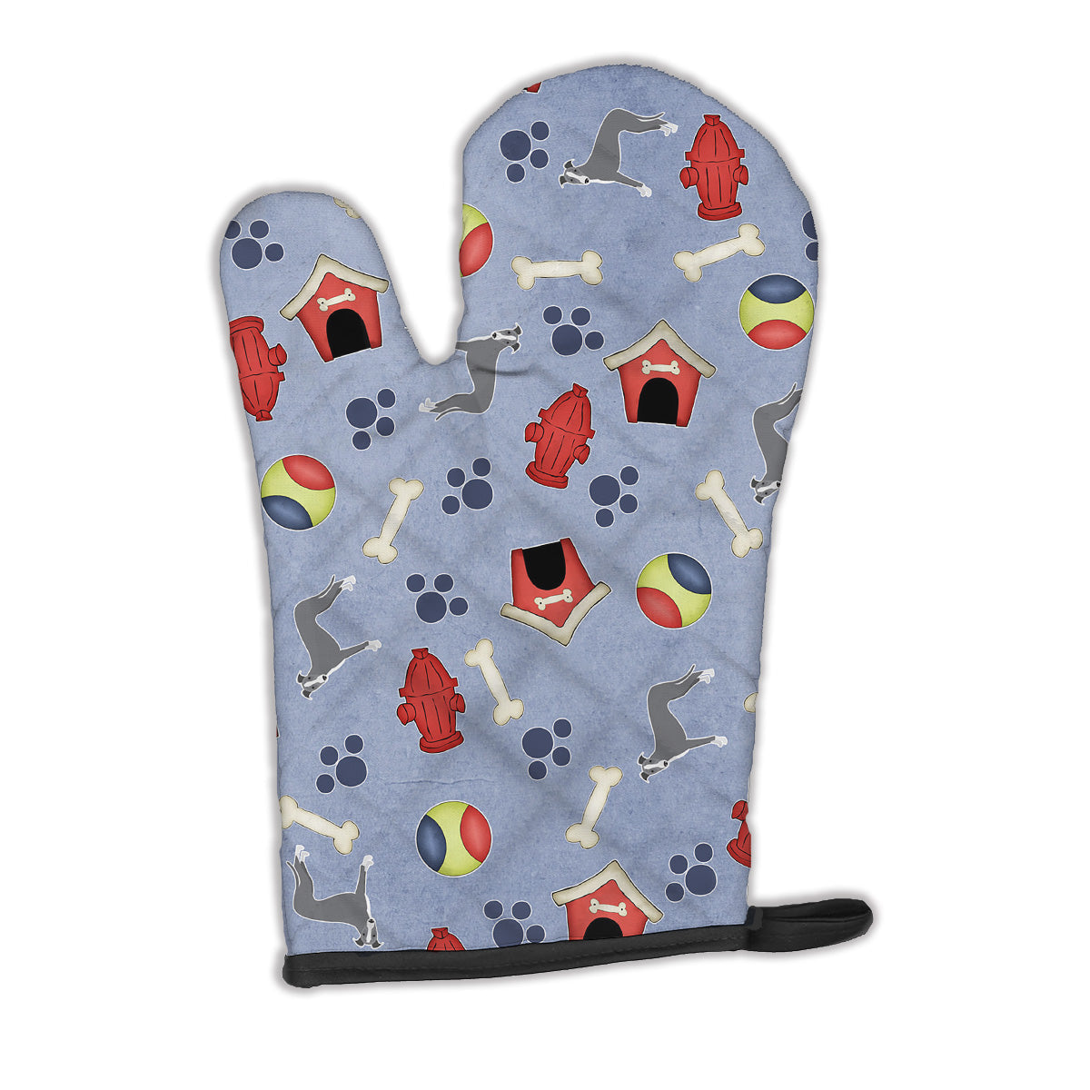 Dog House Collection Italian Greyhound Oven Mitt Heat Resistant Thick Oven Mitt for Hot Pans and Oven, Kitchen Mitt Protect Hands, Cooking Baking Glove