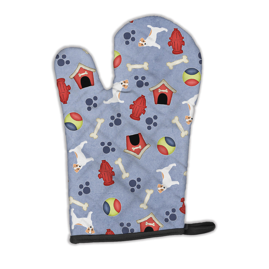 Dog House Collection Jack Russell Terrier Oven Mitt Heat Resistant Thick Oven Mitt for Hot Pans and Oven, Kitchen Mitt Protect Hands, Cooking Baking Glove