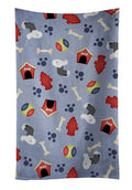 Dog House Collection Old English Sheepdog Kitchen Towel Velour Plush Front and Cotton Loop Back Machine Washable