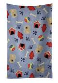 Dog House Collection Pekingese Kitchen Towel Velour Plush Front and Cotton Loop Back Machine Washable