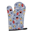 Dog House Collection Pekingese Oven Mitt Heat Resistant Thick Oven Mitt for Hot Pans and Oven, Kitchen Mitt Protect Hands, Cooking Baking Glove
