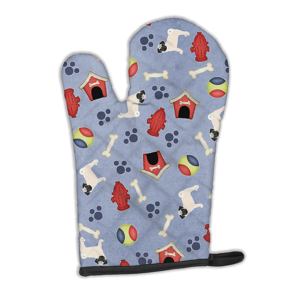 Dog House Collection Pug Oven Mitt Heat Resistant Thick Oven Mitt for Hot Pans and Oven, Kitchen Mitt Protect Hands, Cooking Baking Glove