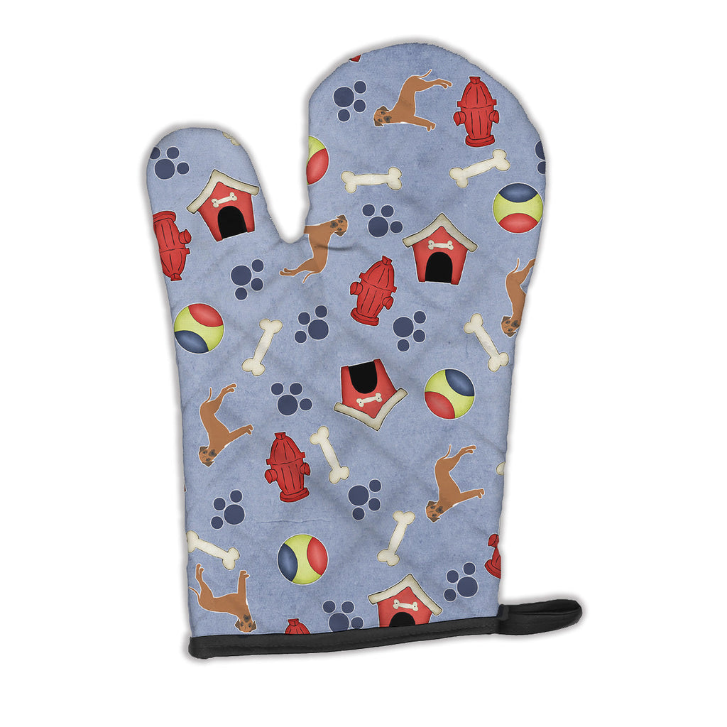 Dog House Collection Rhodesian Ridgeback Oven Mitt Heat Resistant Thick Oven Mitt for Hot Pans and Oven, Kitchen Mitt Protect Hands, Cooking Baking Glove