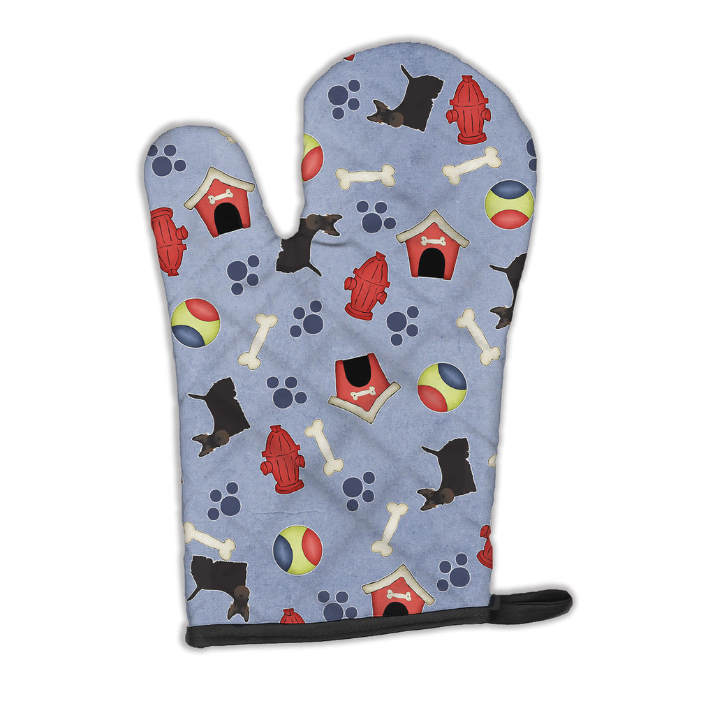 Dog House Collection Scottish Terrier Oven Mitt Heat Resistant Thick Oven Mitt for Hot Pans and Oven, Kitchen Mitt Protect Hands, Cooking Baking Glove