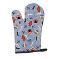 Dog House Collection Siberian Husky Oven Mitt Heat Resistant Thick Oven Mitt for Hot Pans and Oven, Kitchen Mitt Protect Hands, Cooking Baking Glove