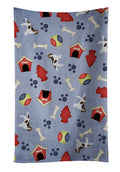 Dog House Collection Springer Spaniel Kitchen Towel Velour Plush Front and Cotton Loop Back Machine Washable