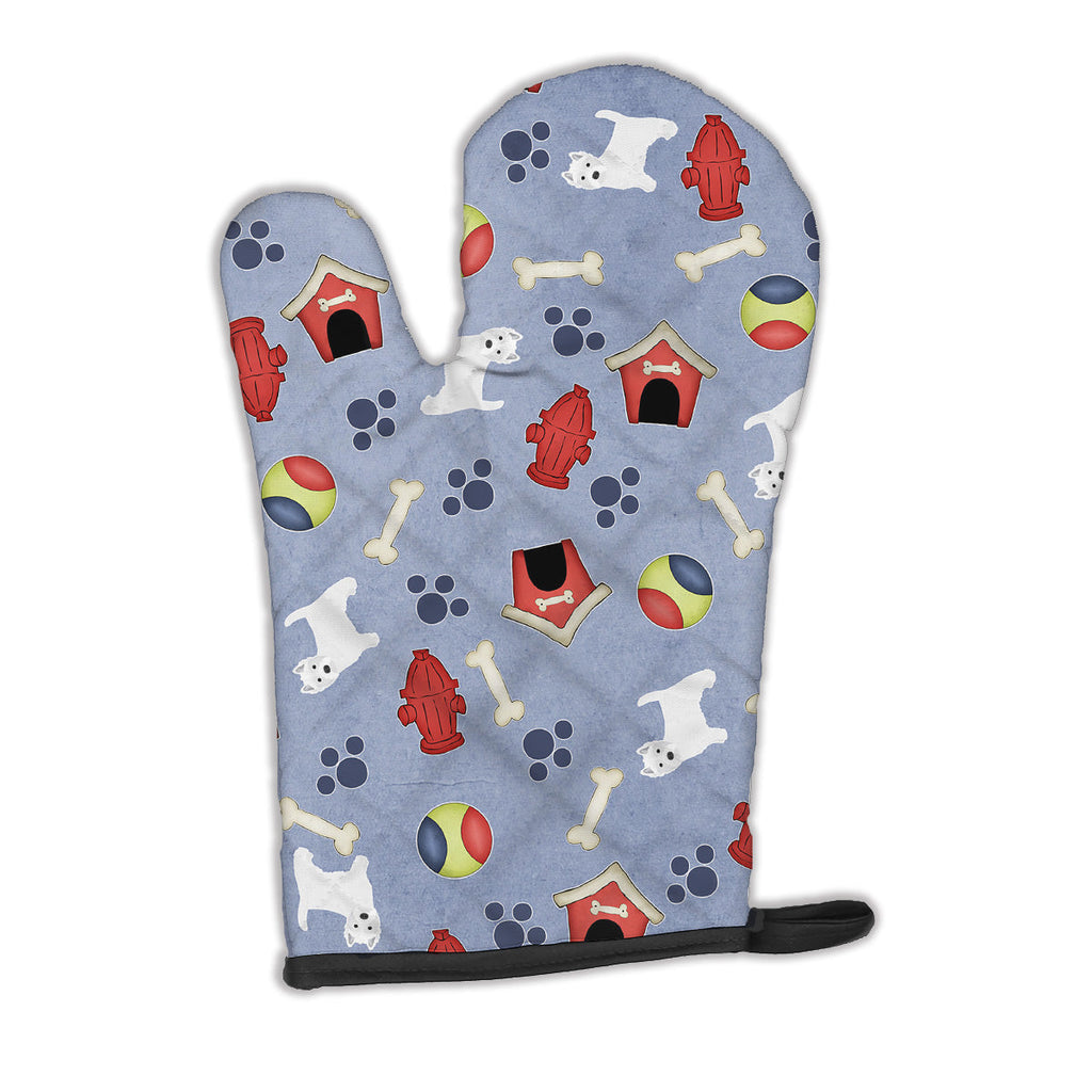 Dog House Collection West Highland White Terrier Oven Mitt Heat Resistant Thick Oven Mitt for Hot Pans and Oven, Kitchen Mitt Protect Hands, Cooking Baking Glove
