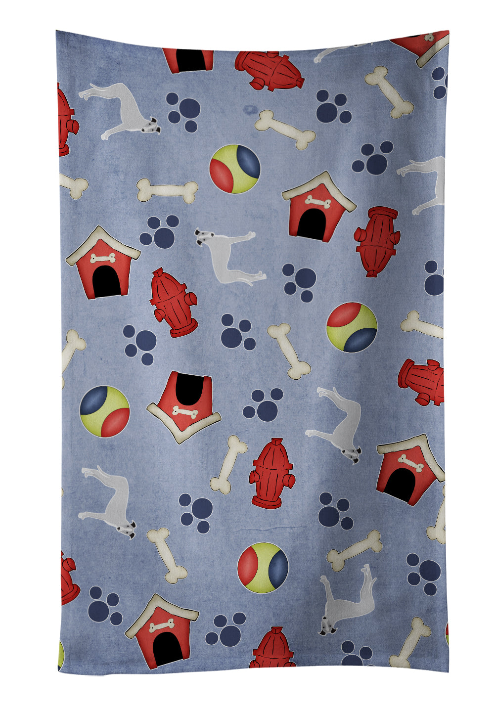 Dog House Collection Whippet Kitchen Towel Velour Plush Front and Cotton Loop Back Machine Washable