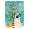 Merry Christmas Tree Mastiff White House Flag 28x40 Porch Sleeve Pole Decorative Outside Yard Banner Artwork Wall Hanging, Polyester