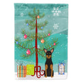 Merry Christmas Tree Manchester Terrier House Flag 28x40 Porch Sleeve Pole Decorative Outside Yard Banner Artwork Wall Hanging, Polyester