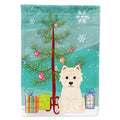 Merry Christmas Tree Westie House Flag 28x40 Porch Sleeve Pole Decorative Outside Yard Banner Artwork Wall Hanging, Polyester