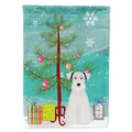 Merry Christmas Tree Miniature Schnauzer White House Flag 28x40 Porch Sleeve Pole Decorative Outside Yard Banner Artwork Wall Hanging, Polyester
