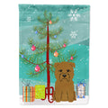 Merry Christmas Tree Glen of Imal Tan House Flag 28x40 Porch Sleeve Pole Decorative Outside Yard Banner Artwork Wall Hanging, Polyester