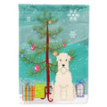 Merry Christmas Tree Soft Coated Wheaten Terrier House Flag 28x40 Porch Sleeve Pole Decorative Outside Yard Banner Artwork Wall Hanging, Polyester