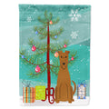 Merry Christmas Tree Irish Terrier House Flag 28x40 Porch Sleeve Pole Decorative Outside Yard Banner Artwork Wall Hanging, Polyester