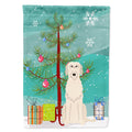 Merry Christmas Tree Irish Wolfhound House Flag 28x40 Porch Sleeve Pole Decorative Outside Yard Banner Artwork Wall Hanging, Polyester