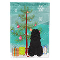 Merry Christmas Tree Bouvier des Flandres House Flag 28x40 Porch Sleeve Pole Decorative Outside Yard Banner Artwork Wall Hanging, Polyester