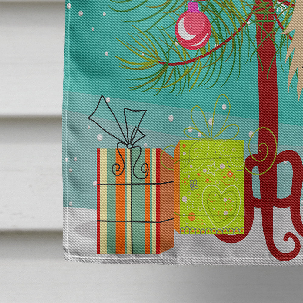 Merry Christmas Tree Papillon Sable White House Flag 28x40 Porch Sleeve Pole Decorative Outside Yard Banner Artwork Wall Hanging, Polyester