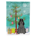 Merry Christmas Tree Cocker Spaniel Black House Flag 28x40 Porch Sleeve Pole Decorative Outside Yard Banner Artwork Wall Hanging, Polyester