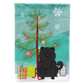 Merry Christmas Tree Chow Chow Black House Flag 28x40 Porch Sleeve Pole Decorative Outside Yard Banner Artwork Wall Hanging, Polyester