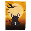 Halloween French Bulldog Brindle House Flag 28x40 Porch Sleeve Pole Decorative Outside Yard Banner Artwork Wall Hanging, Polyester