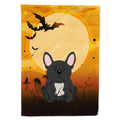 Halloween French Bulldog Black House Flag 28x40 Porch Sleeve Pole Decorative Outside Yard Banner Artwork Wall Hanging, Polyester