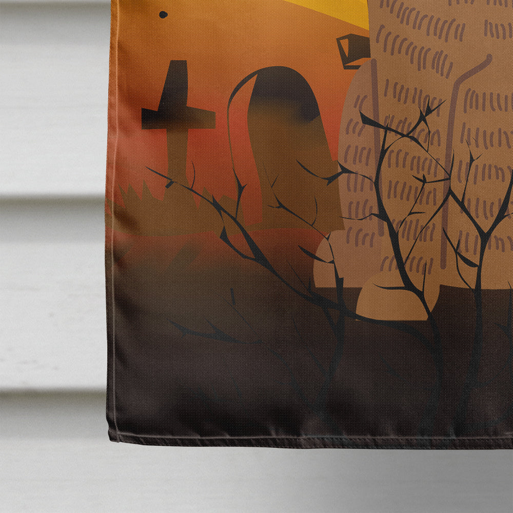 Halloween Mastiff Brindle House Flag 28x40 Porch Sleeve Pole Decorative Outside Yard Banner Artwork Wall Hanging, Polyester