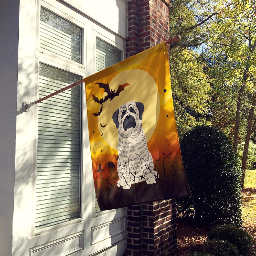 Halloween Mastiff Brindle White House Flag 28x40 Porch Sleeve Pole Decorative Outside Yard Banner Artwork Wall Hanging, Polyester