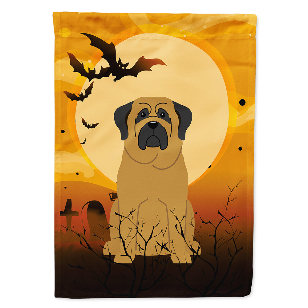 Halloween Mastiff House Flag 28x40 Porch Sleeve Pole Decorative Outside Yard Banner Artwork Wall Hanging, Polyester
