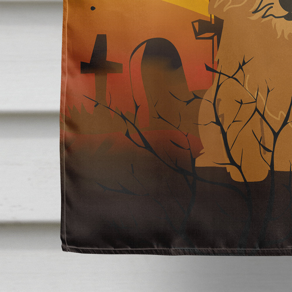 Halloween Norwich Terrier House Flag 28x40 Porch Sleeve Pole Decorative Outside Yard Banner Artwork Wall Hanging, Polyester