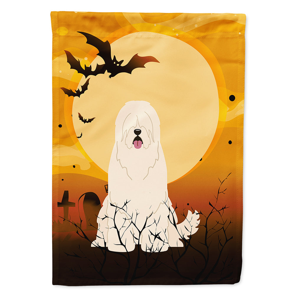 Halloween South Russian Sheepdog House Flag 28x40 Porch Sleeve Pole Decorative Outside Yard Banner Artwork Wall Hanging, Polyester