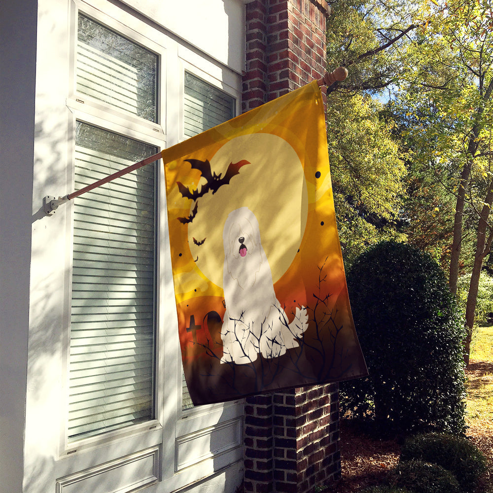 Halloween South Russian Sheepdog House Flag 28x40 Porch Sleeve Pole Decorative Outside Yard Banner Artwork Wall Hanging, Polyester