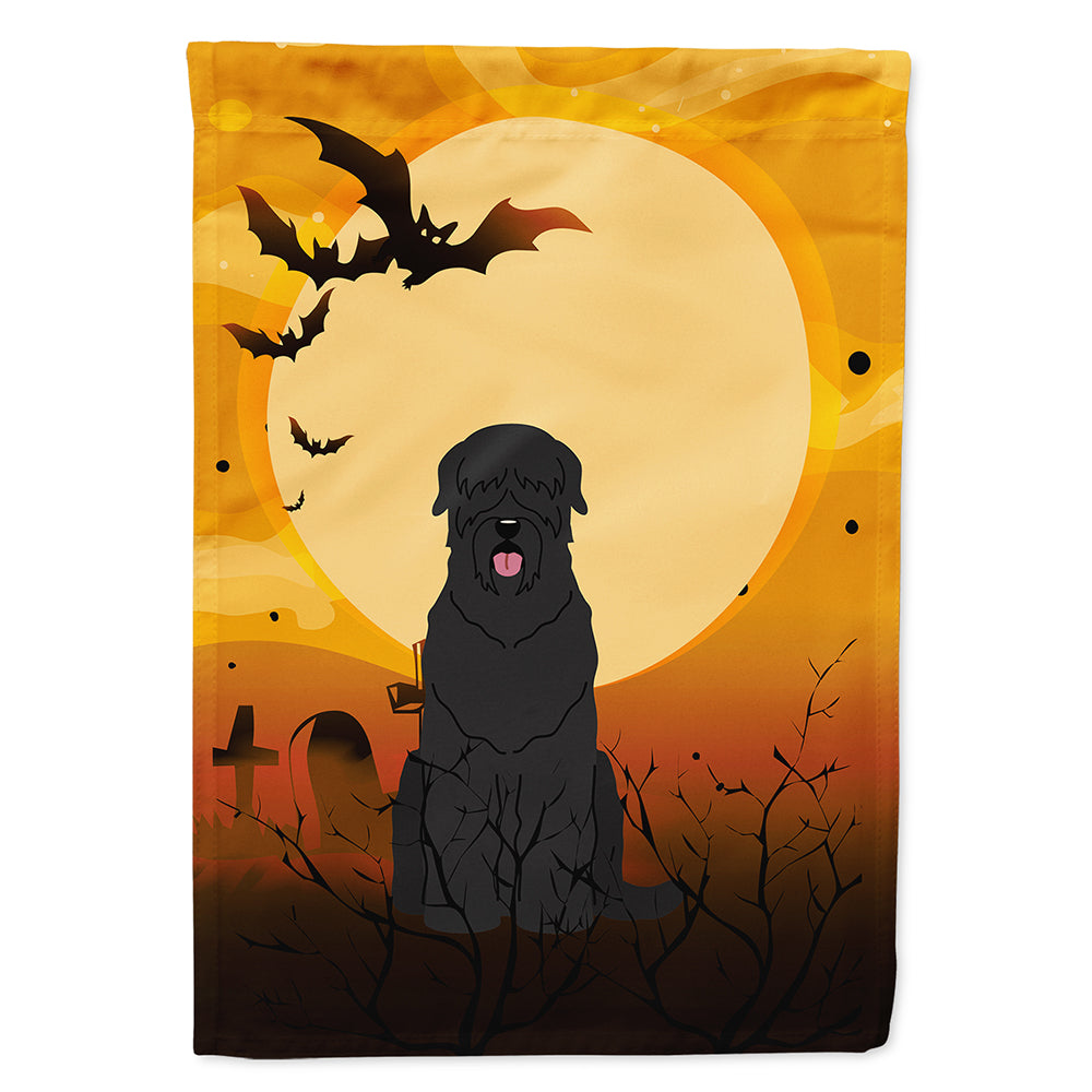 Halloween Black Russian Terrier House Flag 28x40 Porch Sleeve Pole Decorative Outside Yard Banner Artwork Wall Hanging, Polyester