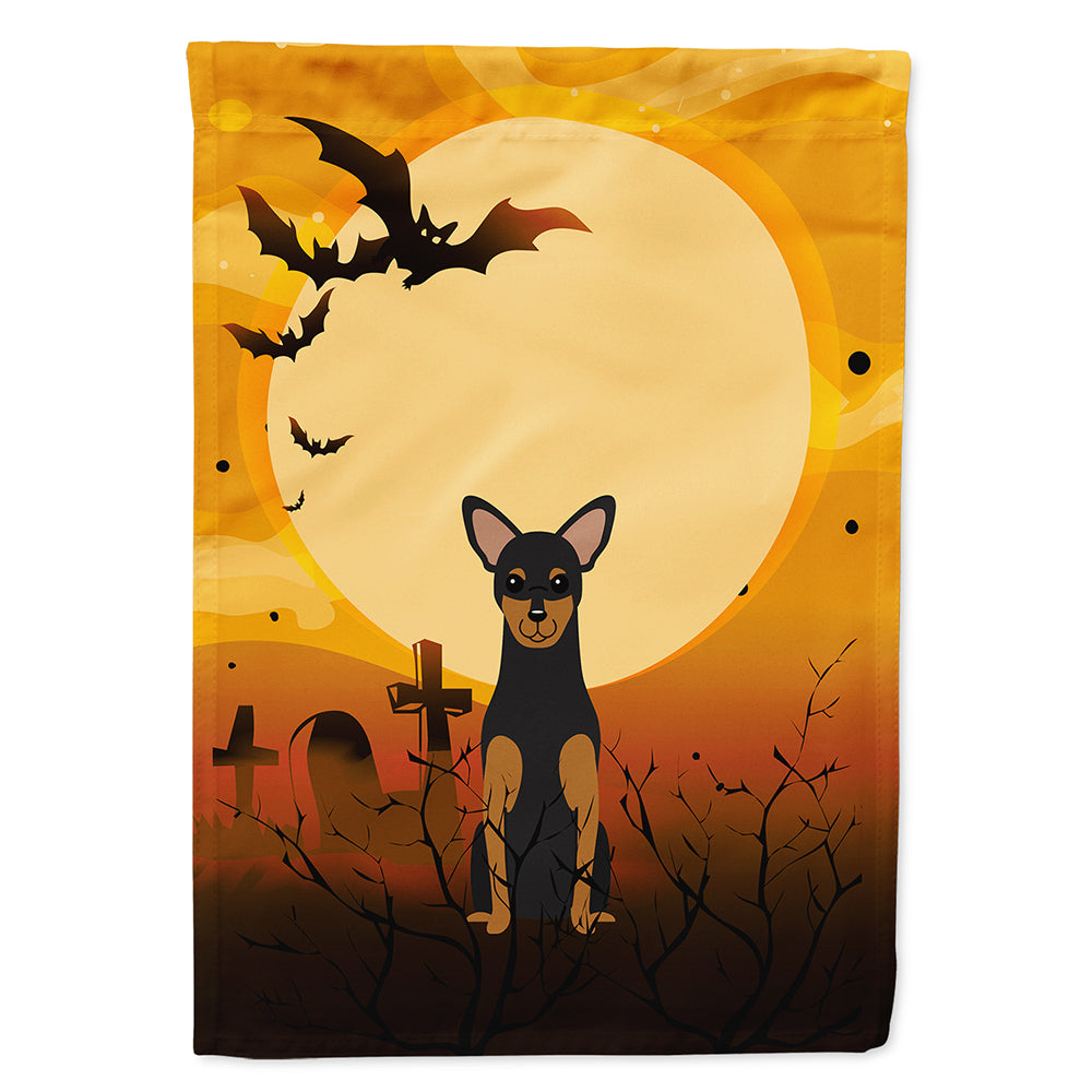 Halloween Manchester Terrier House Flag 28x40 Porch Sleeve Pole Decorative Outside Yard Banner Artwork Wall Hanging, Polyester