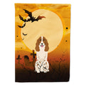 Halloween Russian Spaniel House Flag 28x40 Porch Sleeve Pole Decorative Outside Yard Banner Artwork Wall Hanging, Polyester