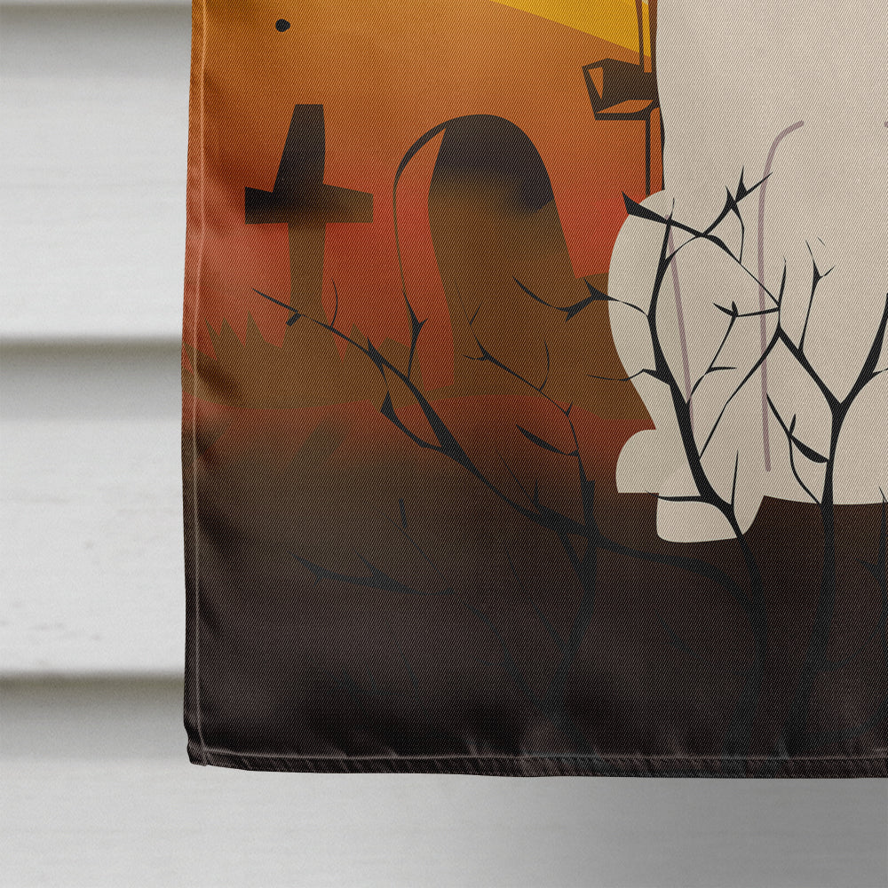 Halloween Saint Bernard House Flag 28x40 Porch Sleeve Pole Decorative Outside Yard Banner Artwork Wall Hanging, Polyester