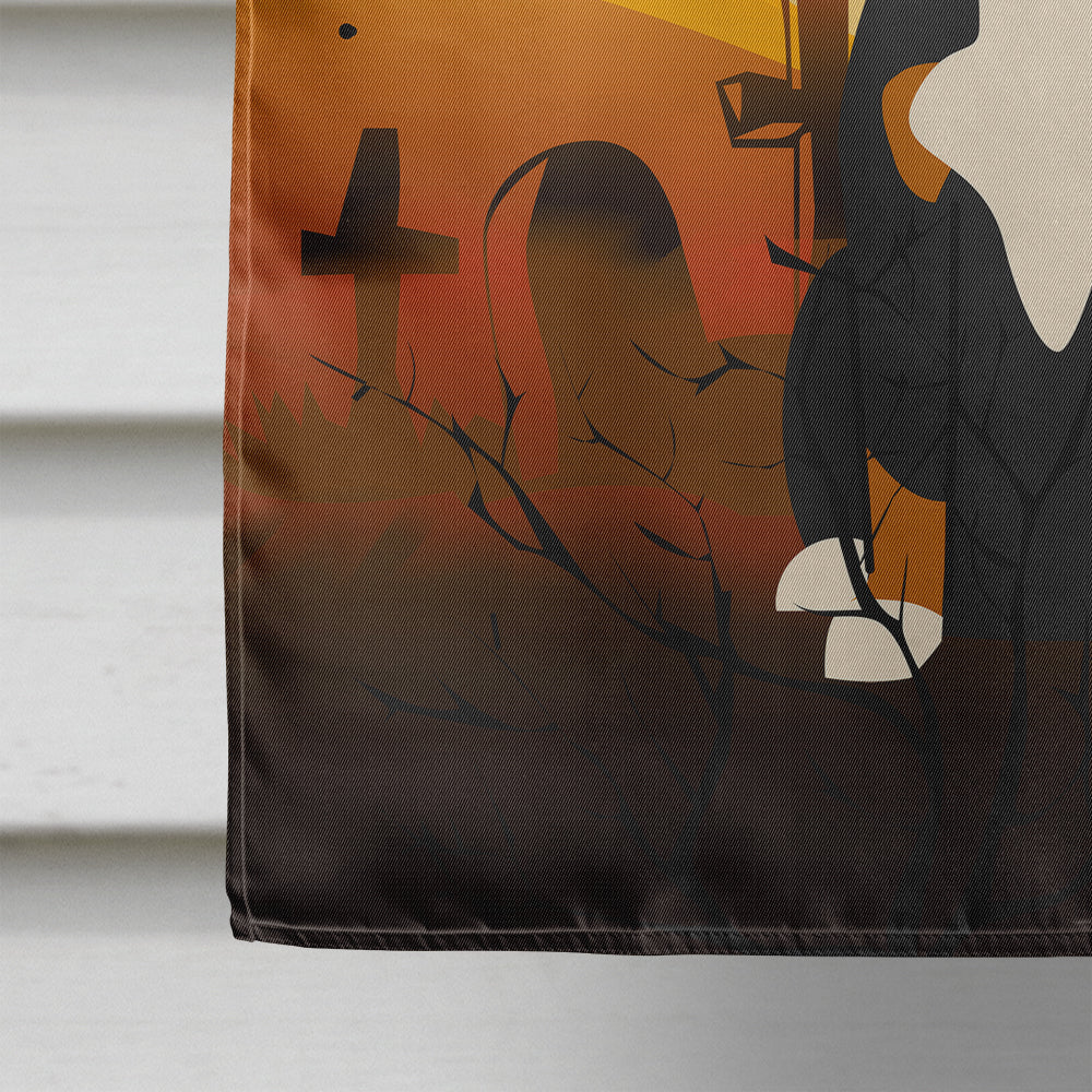 Halloween Entlebucher House Flag 28x40 Porch Sleeve Pole Decorative Outside Yard Banner Artwork Wall Hanging, Polyester