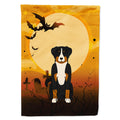 Halloween Appenzeller Sennenhund House Flag 28x40 Porch Sleeve Pole Decorative Outside Yard Banner Artwork Wall Hanging, Polyester