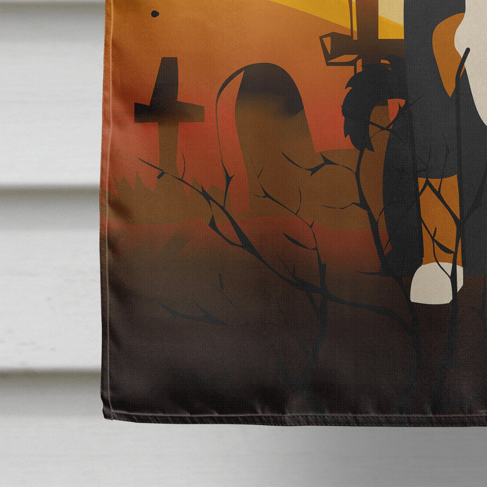 Halloween Appenzeller Sennenhund House Flag 28x40 Porch Sleeve Pole Decorative Outside Yard Banner Artwork Wall Hanging, Polyester