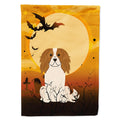 Halloween Cavalier Spaniel House Flag 28x40 Porch Sleeve Pole Decorative Outside Yard Banner Artwork Wall Hanging, Polyester