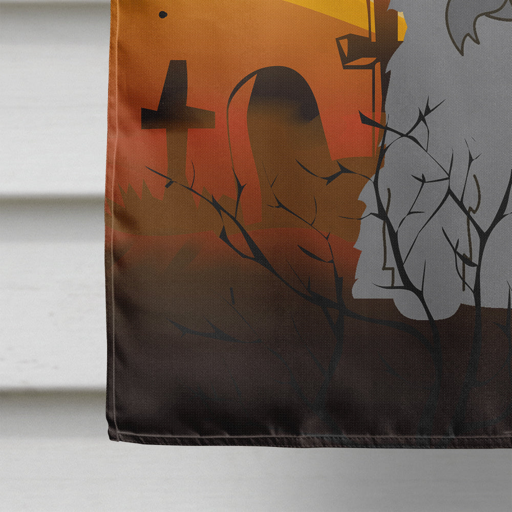 Halloween Glen of Imal Grey House Flag 28x40 Porch Sleeve Pole Decorative Outside Yard Banner Artwork Wall Hanging, Polyester