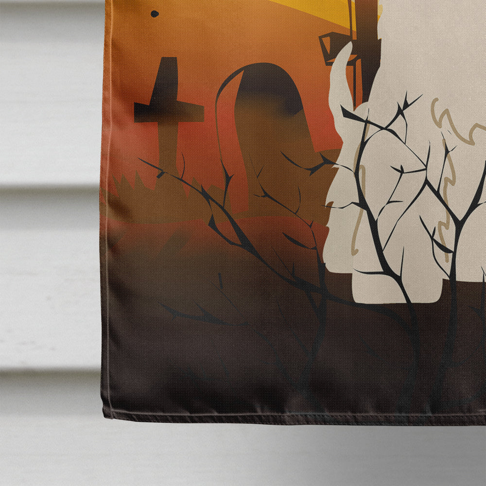 Halloween Soft Coated Wheaten Terrier House Flag 28x40 Porch Sleeve Pole Decorative Outside Yard Banner Artwork Wall Hanging, Polyester