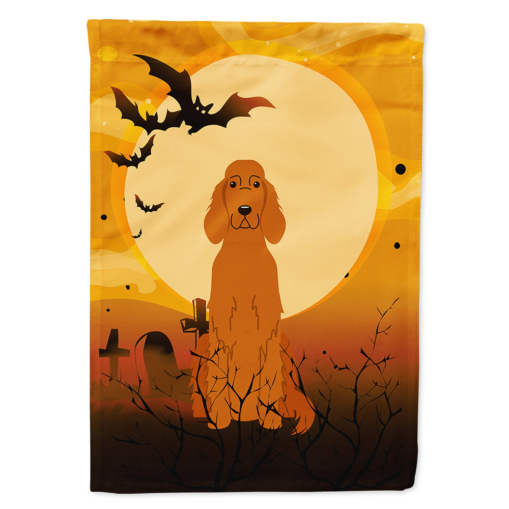 Halloween Irish Setter House Flag 28x40 Porch Sleeve Pole Decorative Outside Yard Banner Artwork Wall Hanging, Polyester