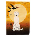 Halloween Irish Wolfhound House Flag 28x40 Porch Sleeve Pole Decorative Outside Yard Banner Artwork Wall Hanging, Polyester