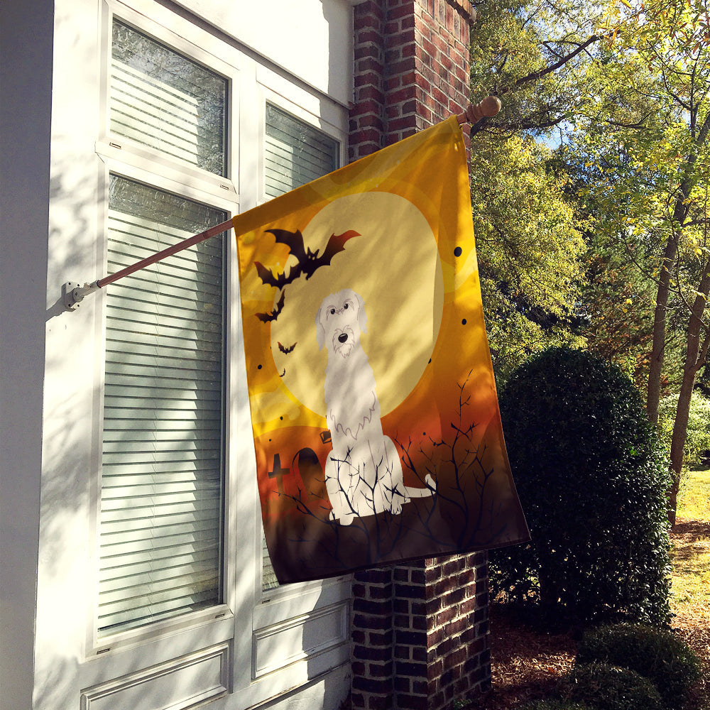 Halloween Irish Wolfhound House Flag 28x40 Porch Sleeve Pole Decorative Outside Yard Banner Artwork Wall Hanging, Polyester