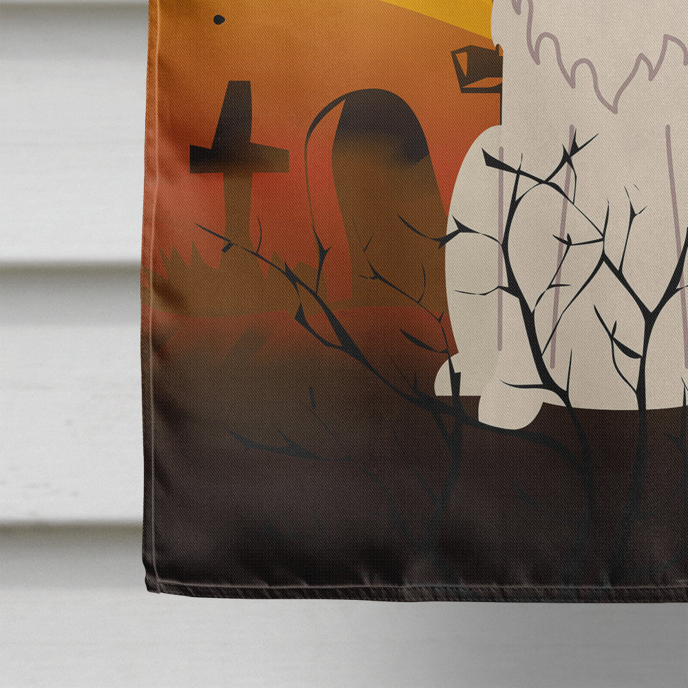 Halloween Irish Wolfhound House Flag 28x40 Porch Sleeve Pole Decorative Outside Yard Banner Artwork Wall Hanging, Polyester