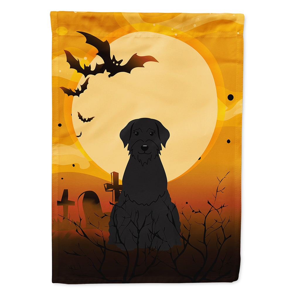 Halloween Giant Schnauzer House Flag 28x40 Porch Sleeve Pole Decorative Outside Yard Banner Artwork Wall Hanging, Polyester
